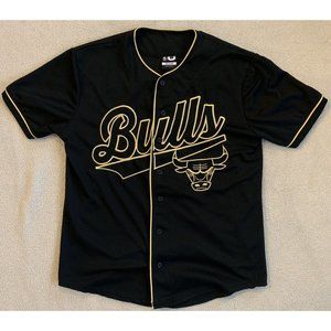 NBA Black and Gold Bulls Jersey